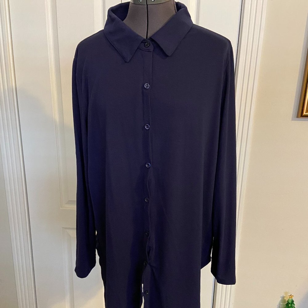 LuLaRoe, Size L, Navy blue top